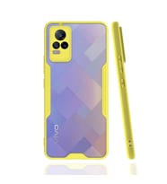 Vivo V21e Kılıf Platin Silikon - Sarı