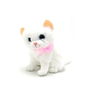 Miyavlayan Sesli Kedi Peluş 30 cm (Çok Renkli)