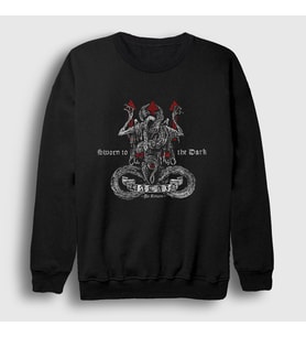Presmono Unisex Siyah Sworn To The Dark Metal Watain Sweatshirt 504387tt