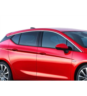 Opel Astra Uyumlu K Cam Üst Çıtası 8 Parça Krom 2015 Ve Sonrası