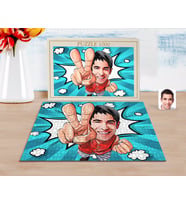 BK Gift Kişiye Özel Erkek Karikatürlü 1000 Parça Profesyonel Puzzle-33
