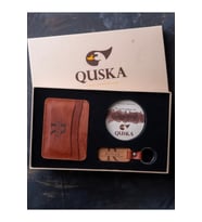 Kişiye Özel İsimli El Yapımı Hakiki Deri Kiremit Kartlık+Anahtarlık Hediyelik Set- Grain Minimal