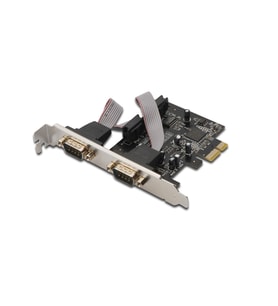 Digitus 2 Port Seri PCI Express Kartı, 2 x Seri (DB9 erkek), ASIX99100 chipset'li, Low Profile braket'li
Digitus Serial I/O RS232 PCIexpress Add-On card 2-port, incl. low profile, chipset: ASIX99100