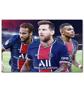 Cakatablo Messi Neymar Mbappe Artık biarada  MDF Tablo