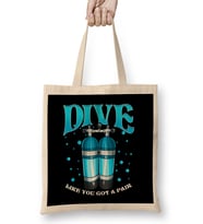 Dive Like You Got a Pair Funny Scuba Diving Pun Bez Çanta Uzun Saplı