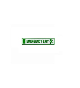 Emergency Exıt Sticker Acil Çıkış Ingilizce Sticker Fosforlu Sticker