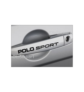 Volkswagen İçin Uyumlu Aksesuar Polo Sport Kapı Kolu Sticker Set 8 Ad 13*1 Cm
