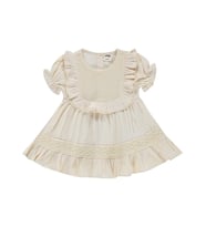 Civil Baby Fırfır Yaka 6-18 Ay Elbise - Bej