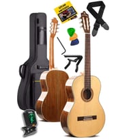 Maxword X45 Profesyonel Masif Ağaç Klasik Gitar Seti 4/4 Yetişkin Seri üst Segment