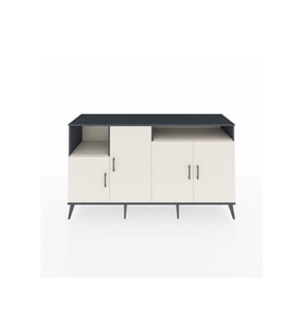 Kronos Konsol 5 Raflı 4 Kapaklı 176x59x99 Antrasit-Aytaşı