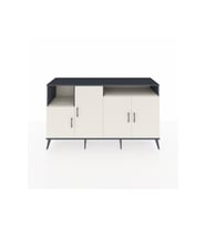 Kronos Konsol 5 Raflı 4 Kapaklı 176x59x99 Antrasit-Aytaşı