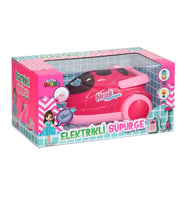 Büyük Boy Pilli Oyuncak Elektrikli Süpürge Pembe