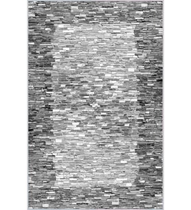 Eliana Home Baskılı, Yıkanabilir Kaymaz Taban Salon Halısı LNA1633-SD241 100x150 cm (Gri)