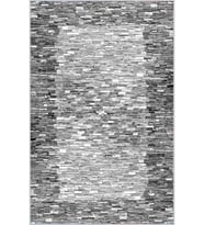 Eliana Home Baskılı, Yıkanabilir Kaymaz Taban Salon Halısı LNA1633-SD241 100x150 cm (Gri)