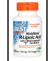 Doctor's Best, Stabilized R-Lipoic Acid with BioEnhanced Na-RALA, 100 mg, 60 Veggie Capsul.Made ın Usa.3845 (Renksiz)