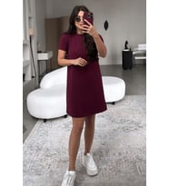 Kadın Clara Önü Çima Detaylı Elbise
