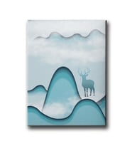 Geyikli Modern Canvas Tablo MİND393