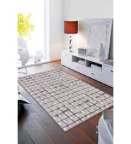 Mor Spor Kaymaz Tabanlı Makinede Yıkanabilir Halı FV004 - 100 x 160 cm