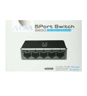 Alfa S850 5 Port 10/100/1000 Mbps Gigabit Masaüstü Ethernet Switch Ağ Çoklayıcı