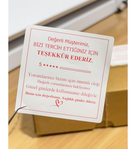 Eticaret Yapışkanlı Etiket 6x6 cm 1000 Adet