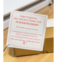 Eticaret Yapışkanlı Etiket 6x6 cm 1000 Adet