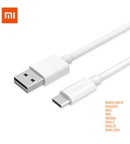 XİAOMİ REDMİ NOTE 8-8T-NOTE7-7S TYPE C ŞARJ VE DATA KABLOSU (Beyaz - Beyaz)