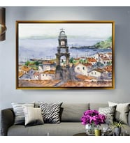 Altın Çerçeveli dekoratif tablo a1011 (Gold)