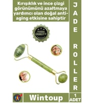 #MasajAleti Doğal Cilt Bakımı Anti Aging Kırışıklık Karşıtı Jade Roler Yeşim Taşı Yüz Masaj Aleti