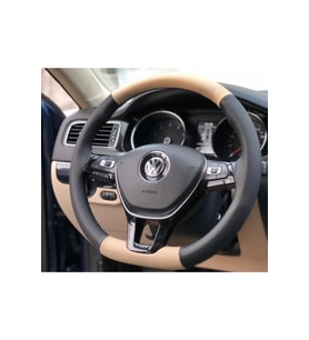 Volkswagen Jetta Çift Renk Deri Direksiyon Kılıfı