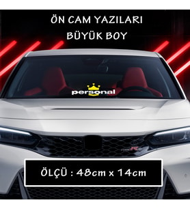 PERSONAL TAÇ ön arka cam uyumlu sticker yazı - Büyük boy spor tuning modifiye etiket