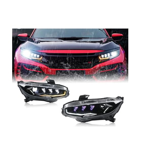 honda civic fc5 2016.2017.2018.2019 3.lens diamond led far