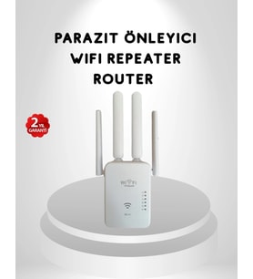 300Mbps Wifi Menzil Genişletici 4 Antenli Wpa3 Güvenlikli Priz Tipi Repeater