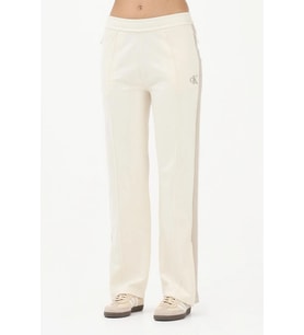 Calvin Klein Esnek Havlu Kumaş Eşofman Kadın Beyaz Eşofman Altı LV047E225G-YAC