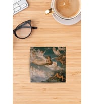 Doğaltaş Bardak Altlığı Uv Baskılı - Stone Coasters