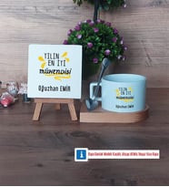 Mühendisler Günü Hediyesi Dekoratif Taş, Kupa Bardak Kırmızı Hediye (Model 7)