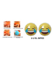 GÜLEN EMOJİ ŞEKİLLİ CEP SOBASI EL ISITICI,2 ADET SICAK SU TORBASI PVC  9cm
