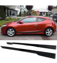 Renault Megane 3 Yan Marşpiyel Seti Plastik 2 Adet Mat Siyah 2009 2010 2011 2012 2013 2014 2015 2016 karlık+ek+bodykit