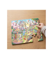 Rengarenk Lunapark Tasarımlı 24 Parça Ahşap Çocuk Puzzle