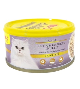 Me-O Delite Ton Balık ve Tavuklu Tahılsız Kedi Konservesi 80 Gr