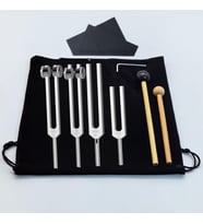 Tuning Fork Diyapozon Seti 4 Parçalı Set 128 Hz, 136.1 Hz 256 Hz, 512 Hz