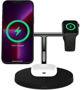 Belkin BoostCharge Pro WIZ009VFBK Siyah 3in1 Kablosuz Hızlı Şarj Aleti Outlet
