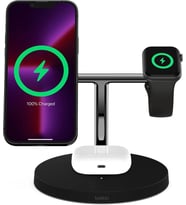 Belkin BoostCharge Pro WIZ009VFBK Siyah 3in1 Kablosuz Hızlı Şarj Aleti Outlet
