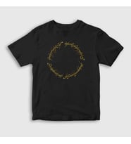 Presmono Unisex Çocuk Siyah Script Yüzüklerin Efendisi The Lord Of The Rings T-Shirt 253278tt