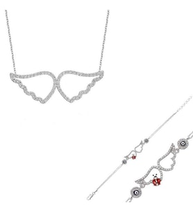 Gümüş Melek Kanadı Bayan Set (Çok Renkli)