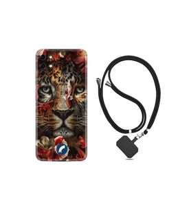 Reeder S19 Max Kılıf Desenli Ipli Boyun Askılı Resimli Figür Flowers Baby Tiger 1336