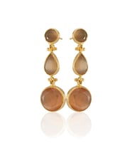 Kadir Jewellery 22 Ayar Altın Kaplama Vintage Küpe -El İşçiliği Ve Hipoalerjenik Küpe