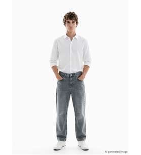 LCW Jeans Gri Loose Fit Erkek Jean Pantolon