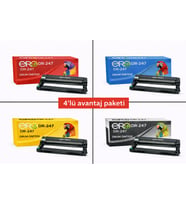 DR-247 / Brother HL-L3290CDW İçin 4 Renk Muadil Drum Ünitesi Set