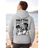 Kişiye Özel Ön Ya da Sırt baskılı Kapüşomlu Hoodie Unisex Oversize Premium 3 İplik Sweatshirt
