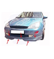 Ford Focus Uyumlu 1 Ön Tampon Altı Fiber 1998-2002